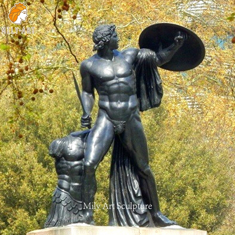 Garden and Museum Achilles Statue Ancient Greek Bronze Figure Sculpture