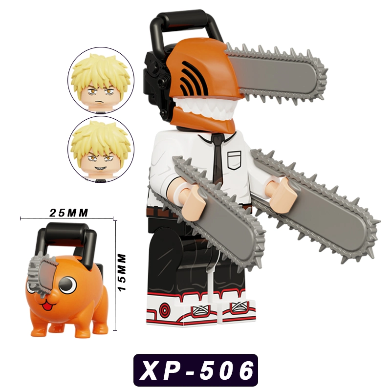 Anime Chainsaw Man Mini Building Blocks Action Figure for Kids Toy