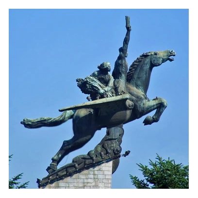 Bronze The Chollima Statue in Pyongyang