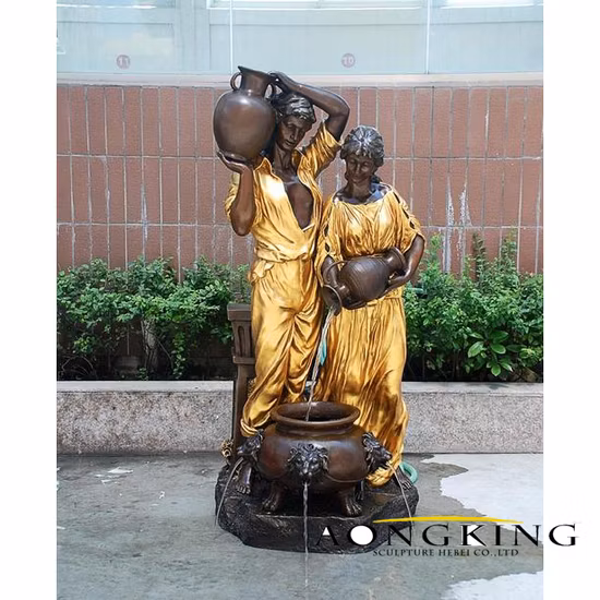 Art Figure Sculpture Figure Nude Man and Woman Bronze