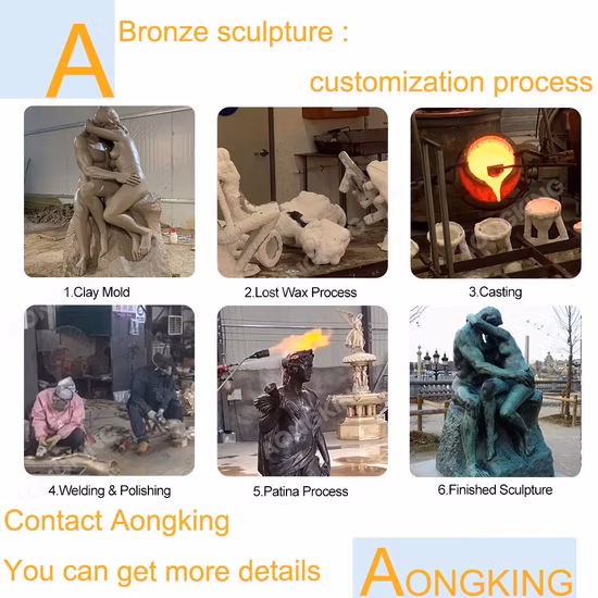 Bronze Life-Size Dancer Sculpture for Park Decor