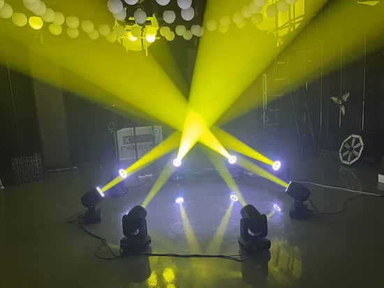 Светодиодная подвижная головная фара мощностью 150 Вт со светодиодным кольцевым эффектом радуги