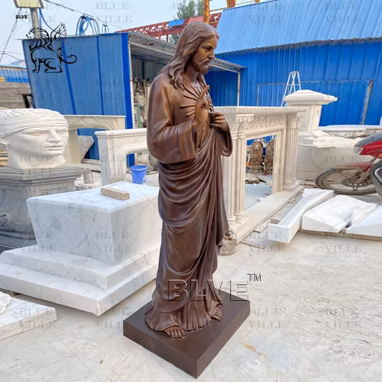 Статуя Иисуса, изготовленная на продажу, из бронзы, католическая церковь, религиозный Христос в натуральную величину
