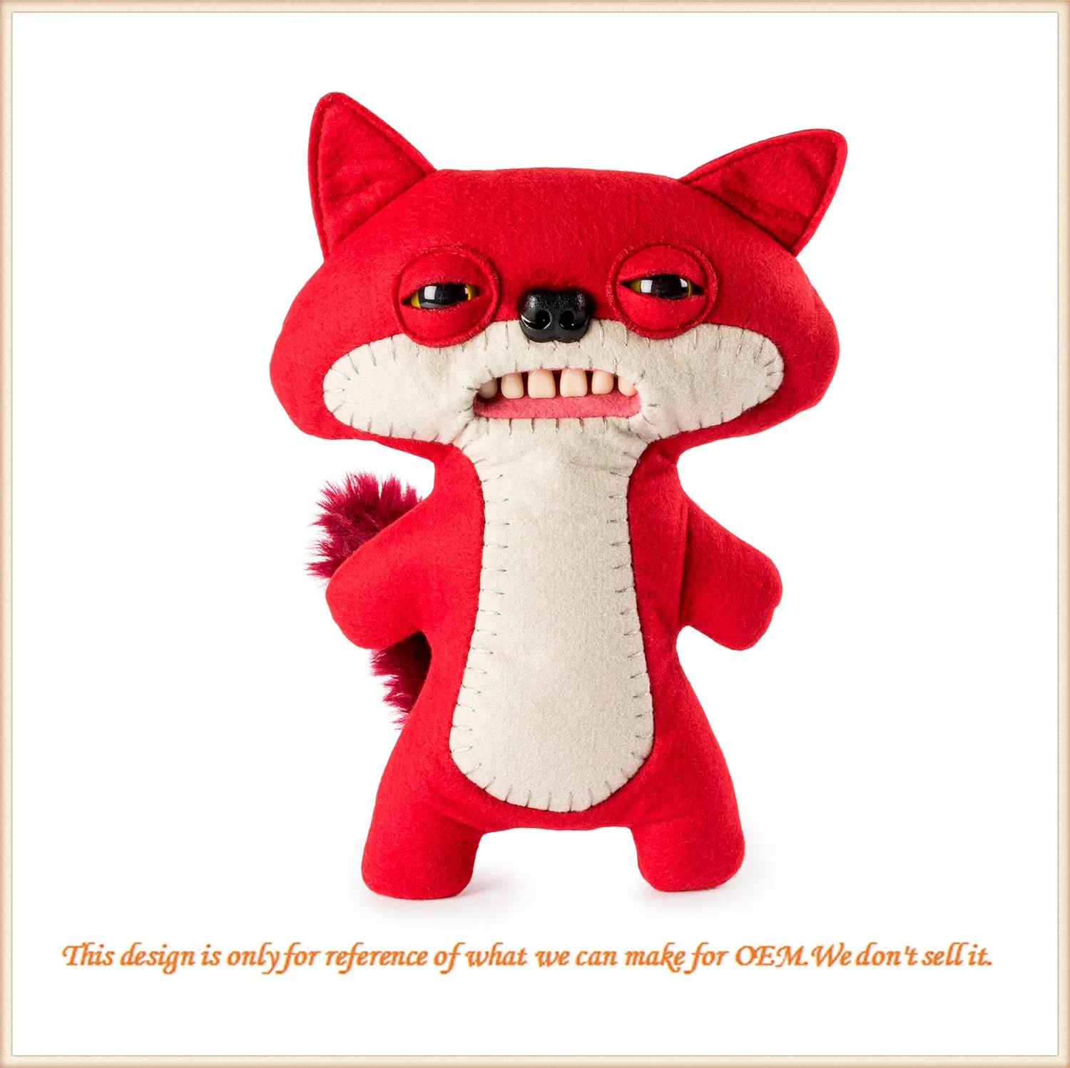 43 см анимация никто колбаса плюшевые игрушки Радуга друзья плюшевая игрушка фигурка кукла каваи синий монстр мемы жуткий