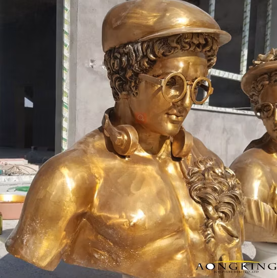 Мемориал известного индийского деятеля Бронзовая статуя Махатмы Ганди